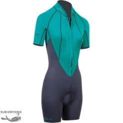 Beuchat-shorty-plongee-2mm-atoll-zip-ventral-femme-pas-cher-sub-odyssee -Bagages - Autres Sacs Magasin atoll fz 2mm shorty plongee femme beuchat 2