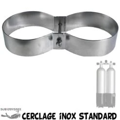 Cerclage Inox Standard Pour Bi-Bouteille Inox Largeur : 30mm