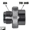 Adaptateur M26 Mâle / DIN 232 Bars Femelle (G 5/8")