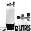Bloc 12 Litres Court 2 Sorties Acier - Eurocylinder