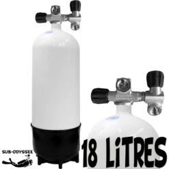 Bloc 18 Litres 2 Sorties Acier - Eurocylinder
