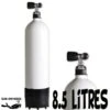 Bouteille 8.5 Litres Long 230 Bars Acier 1 Sortie Fond Bombé - Eurocylinder