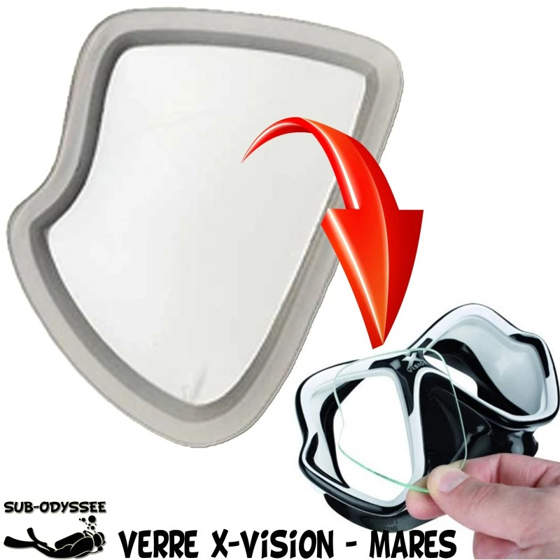 Verre Correcteur X-VISION Avant 2014 Négatif (-1.0 à -7.0) - Mares 1 Verre Correcteur X-VISION Avant 2014 Négatif (-1.0 à -7.0) - Mares