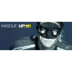 UPM1 Noir Masque Apnée Umberto Pelizzari - Omer -Bagages - Autres Sacs Magasin omer masque apnee chasse up m1 umberto pelizzari pas cher sub odyssee 4