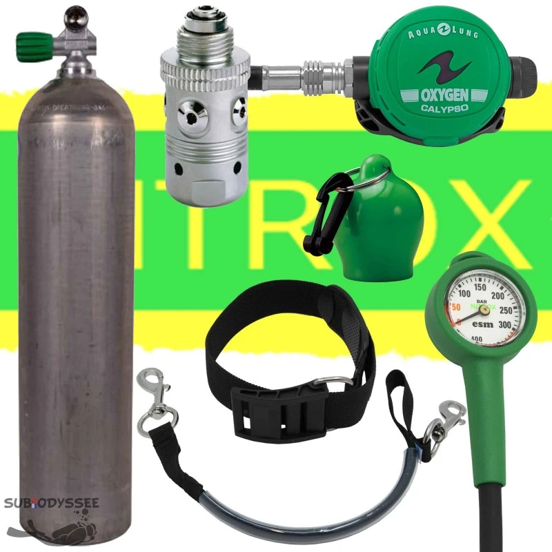 Pack Bloc/Bouteille LUXFER Alu 5.7L (S40) + Détendeur CALYPSO Nitrox AQUALUNG 1 Pack Bloc/Bouteille LUXFER Alu 5.7L (S40) + Détendeur CALYPSO Nitrox AQUALUNG