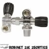 Robinet 25E 2 Sorties DIN 300 Bars Pour B15, B20, B50 & B80