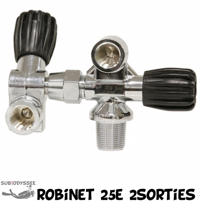 Robinet 25E 2 Sorties DIN 300 Bars Pour B15, B20, B50 & B80 1 Robinet 25E 2 Sorties DIN 300 Bars Pour B15, B20, B50 & B80