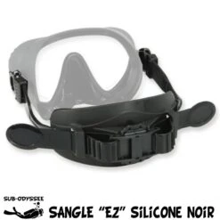 Sangle Masque EZ Silicone Noir - Subgear / Scubapro