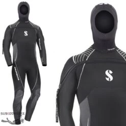 DEFINITION Front Zip Homme Monopièce 7mm Avec Cagoule - Scubapro