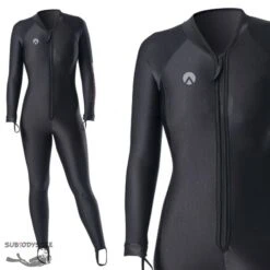 CHILLPROOF UNDERGARMENT Femme Monopièce Zip VENTRAL - SHARKSKIN